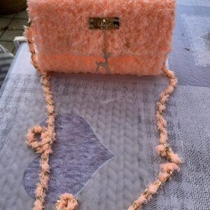 Borsetta pelliccia rosa per bambina