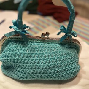 Borsa uncinetto Tiffany clik clak