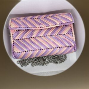 Borsa multicolor rosa/viola