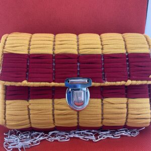 Pochette bordeaux/senape