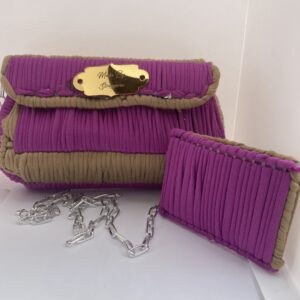 Pochette bicolor fuxia