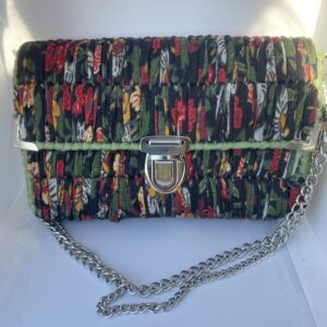 Borsa fettuccia fiorita